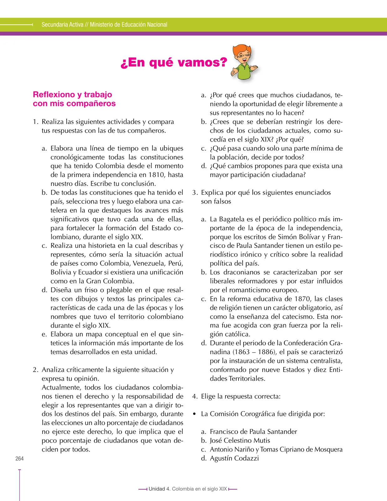 Miniatura página 264 de Ciencias Sociales 8° · Secundaria Activa
