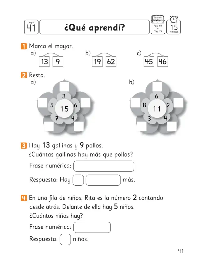 Página 43 de Sumo Primero – Primero Básico | Texto del Estudiante (MINEDUC) – Descargar PDF · 2024