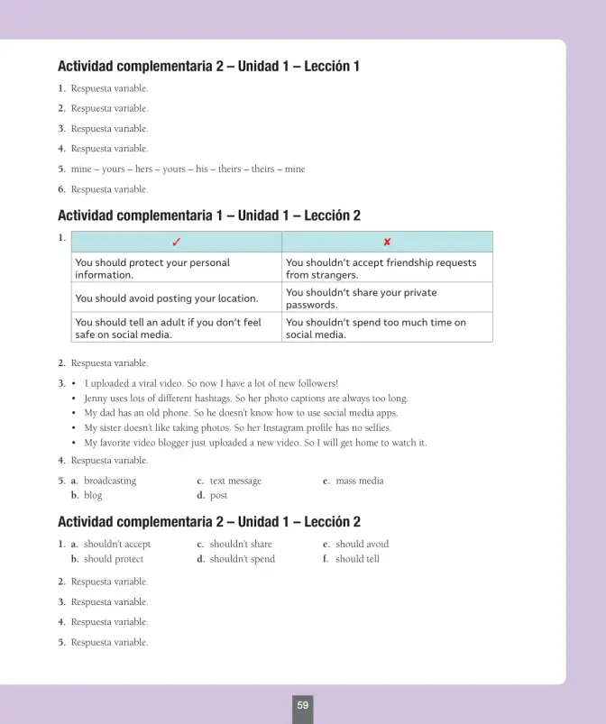 Página 60 de Inglés – Octavo Básico | Student’s Book MINEDUC – Descargar PDF · 2024