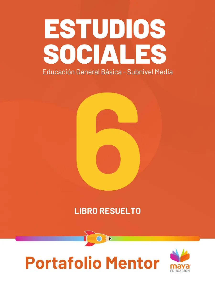 Portada de Estudios Sociales · 6 EGB · 2025