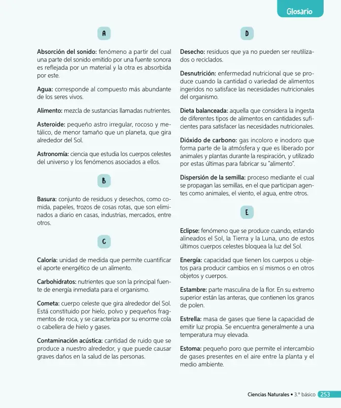 Página 270 de Ciencias Naturales – Tercero Básico | Texto del Estudiante MINEDUC – Descargar PDF · 2024