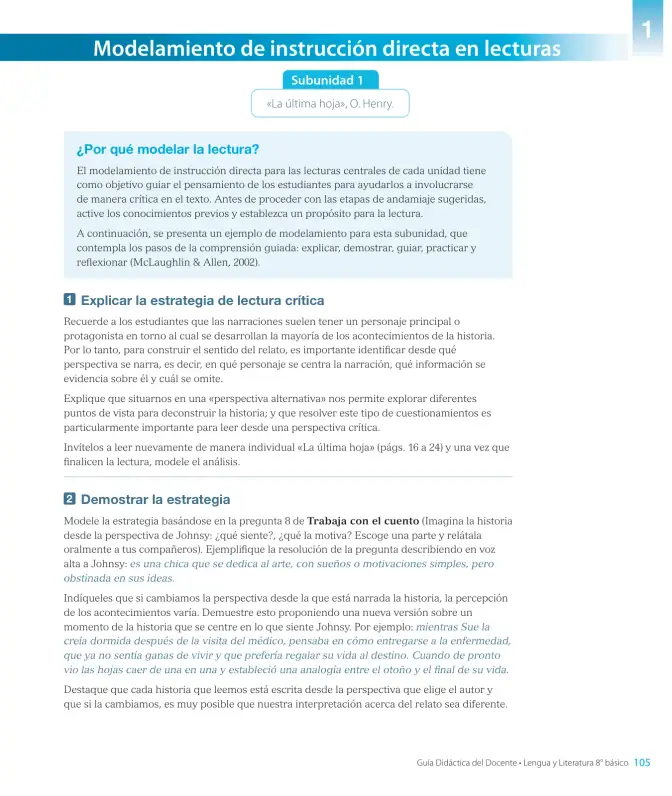 Página 107 de Lengua y Literatura – Octavo Básico | Texto del Estudiante MINEDUC – Descargar PDF · 2024