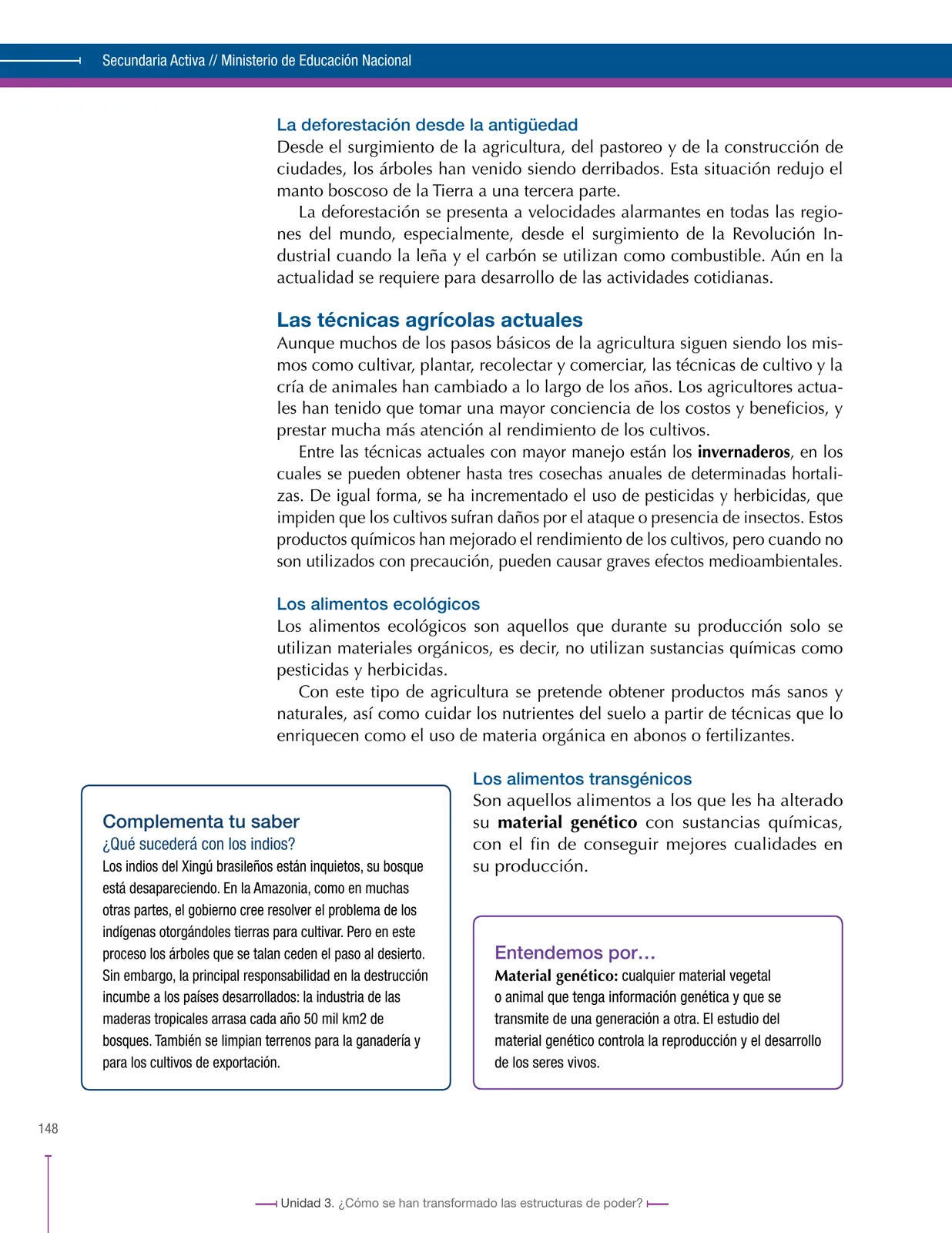 Página 148 de Ciencias Sociales 6° · Secundaria Activa