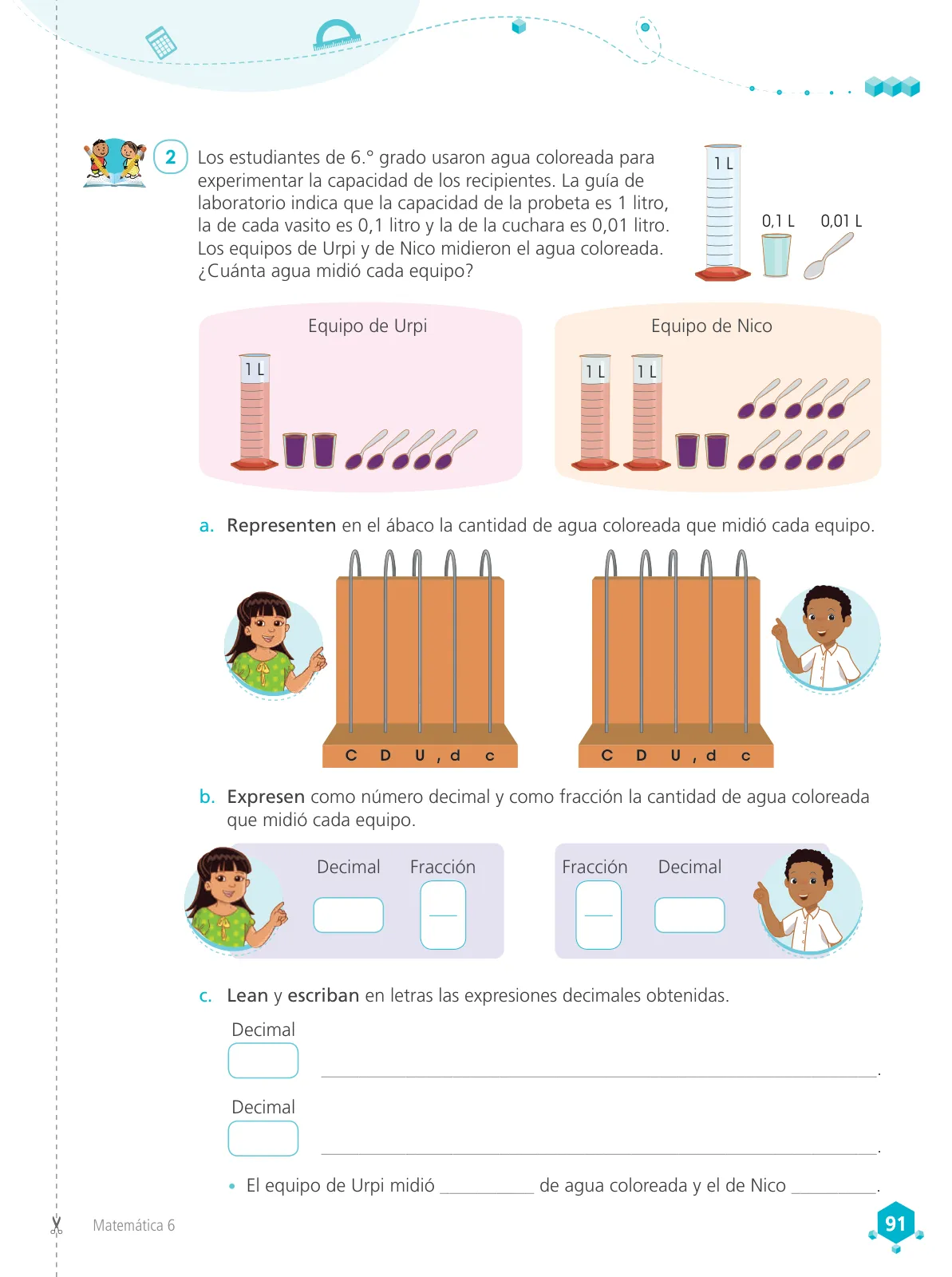 Miniatura página 93 de Matemática 6 : cuaderno de trabajo para sexto grado de Educación Primaria 2019 · 2019