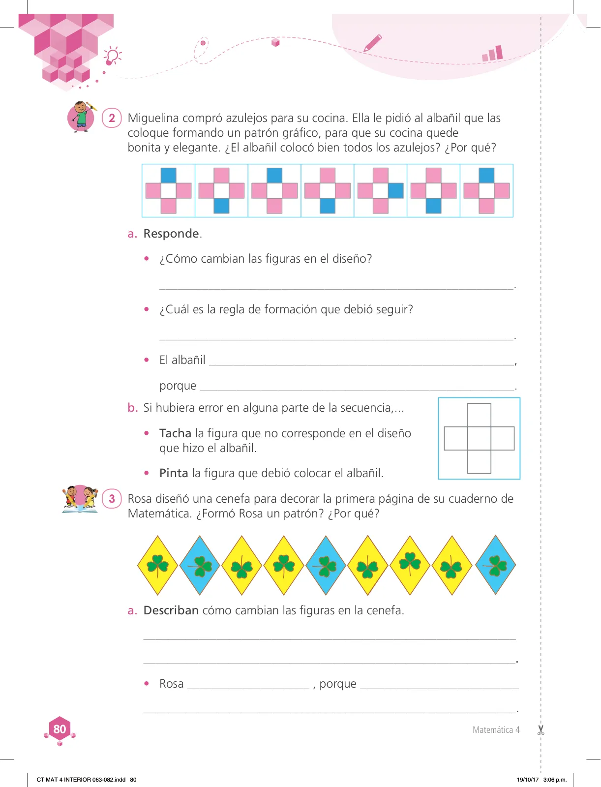 Página 80 de Matemática 4 : cuaderno de trabajo para cuarto grado de Educación Primaria 2018 · 2018