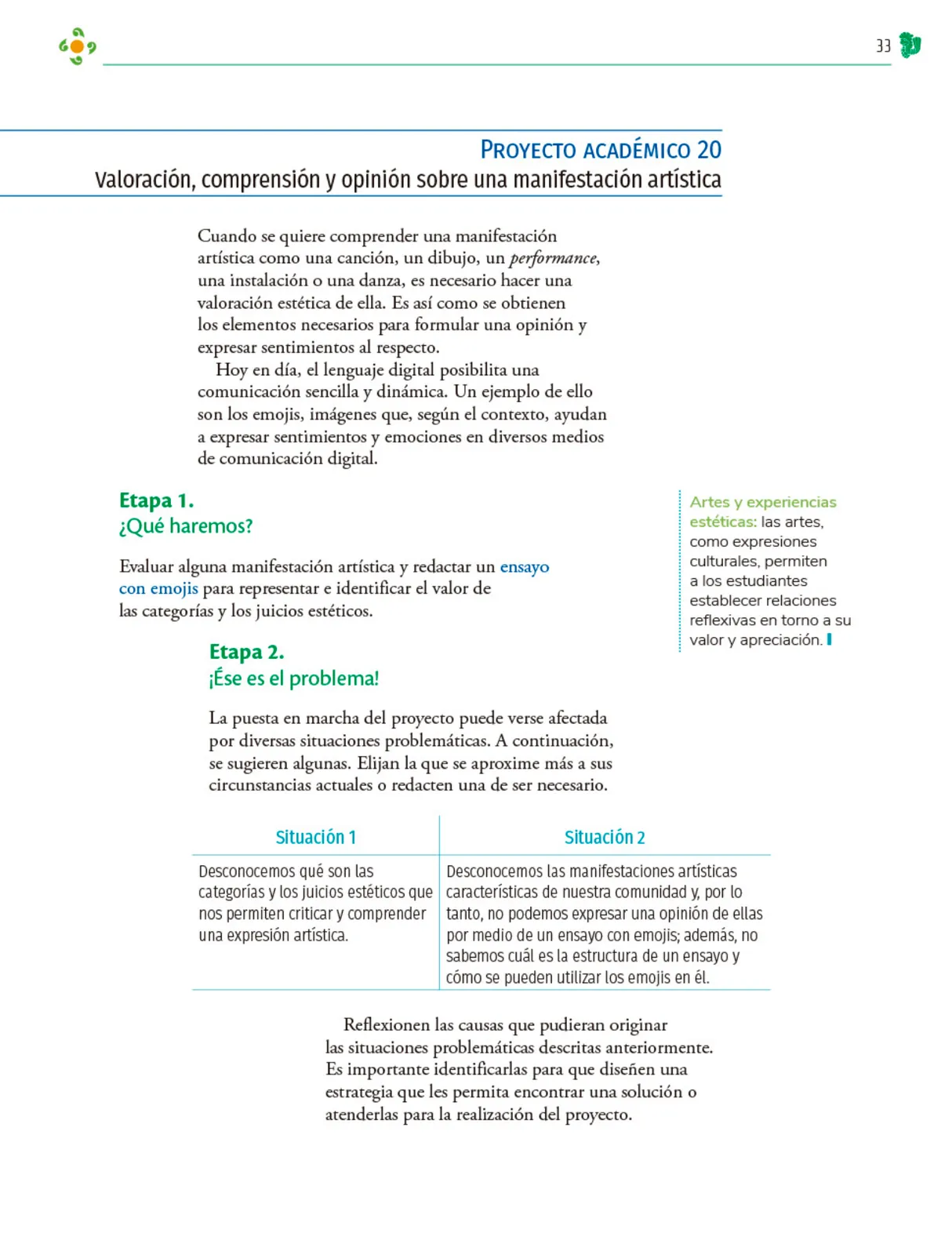 Miniatura página 34 de Colección Nanahuatzin. Nuestro libro de Proyectos.  Tomo II.  Libro de Educación Telesecundaria Grado 3°  Ciclo Escolar 2025 - 2026
