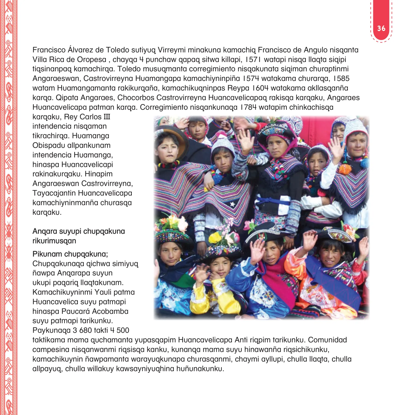 Página 38 de Anqarakunapa kawsakuyninmanta. Literatura 2 - 4° Primaria - Quechua chanka · 2023