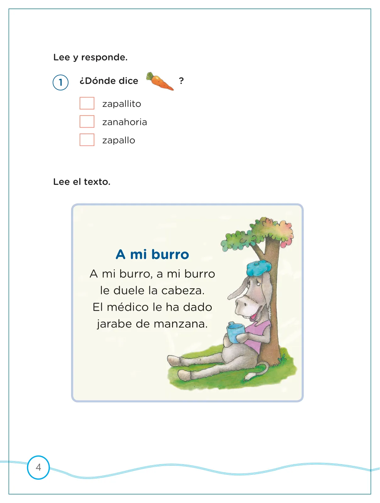Miniatura página 4 de Kit de evaluación Entrada 2 Demostrando lo que aprendimos : Comunicación, primer trimestre, ﻿Segundo grado - Primaria · 2019