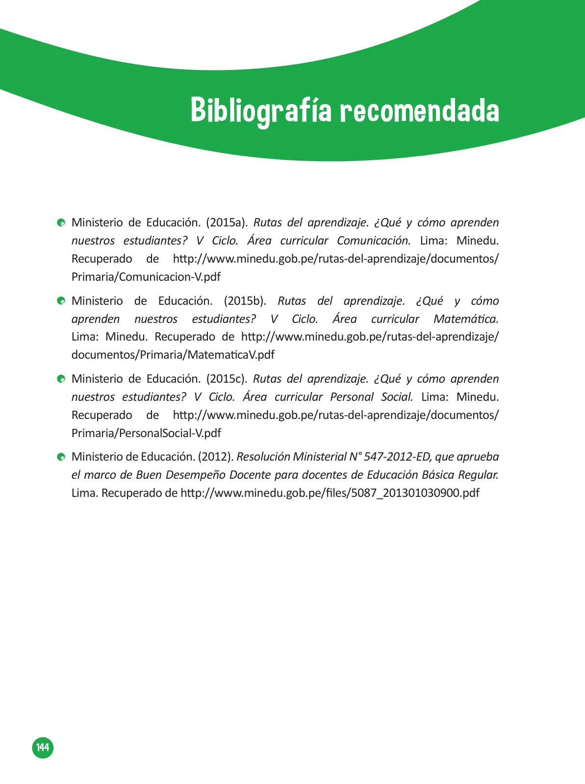 Miniatura página 146 de Guía para el trabajo docente con las familias del ciclo V de Primaria · 2016