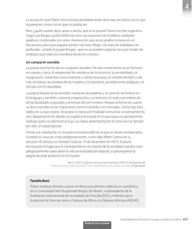 Página 209 de Lengua y Literatura – Octavo Básico | Texto del Estudiante MINEDUC – Descargar PDF · 2024