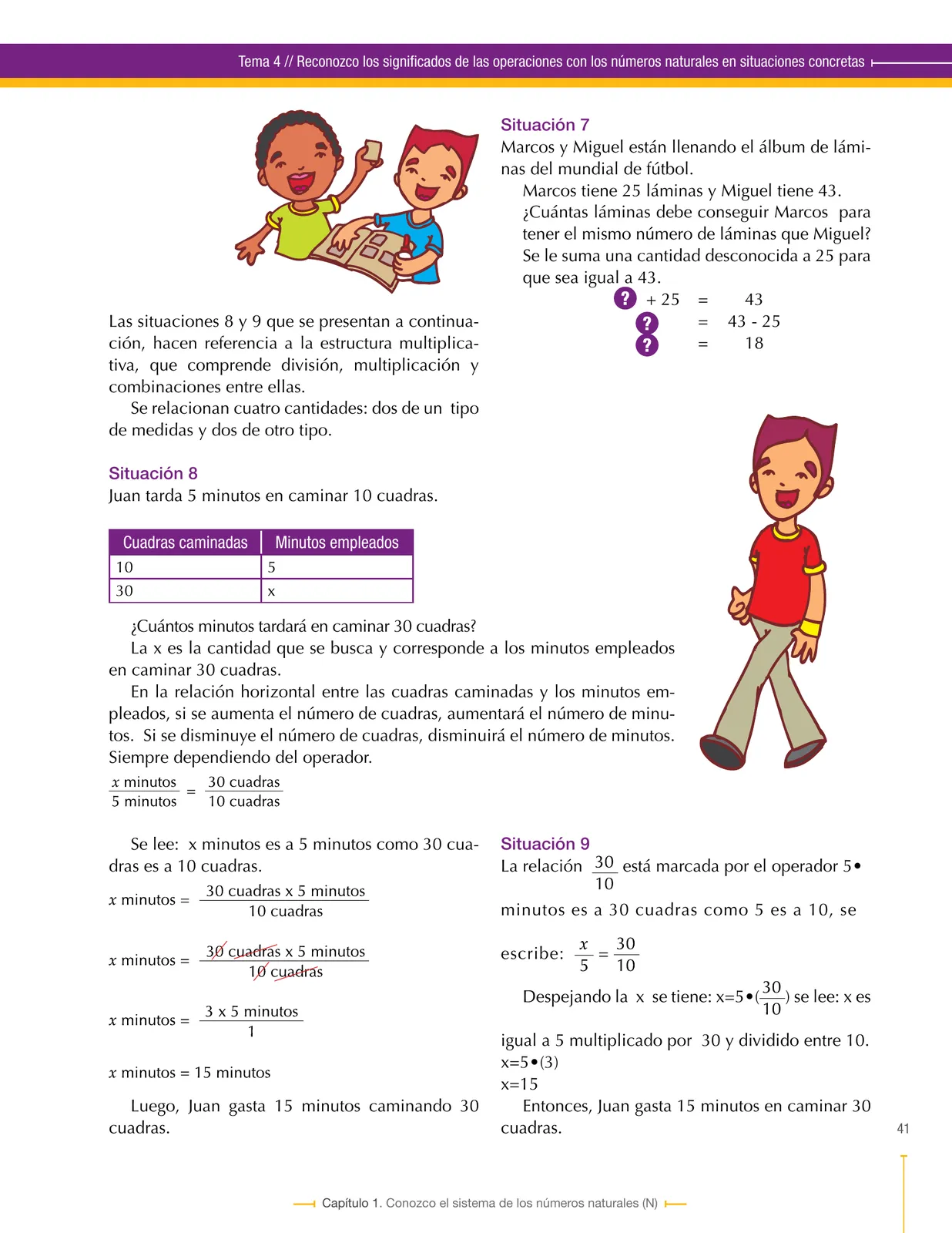 Miniatura página 41 de Matematica 6° · Secundaria Activa