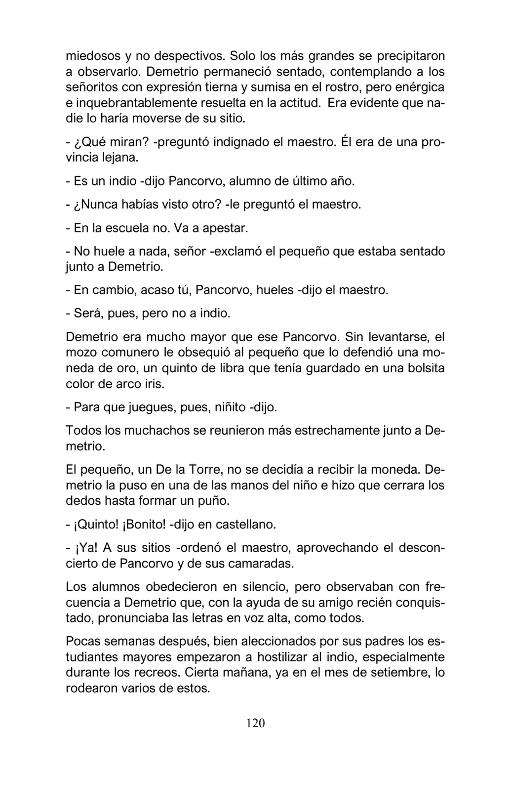 Miniatura página 120 de Arguedas, entre el fuego y el amor : textos seleccionados para estudiantes de Educación Básica · 2021