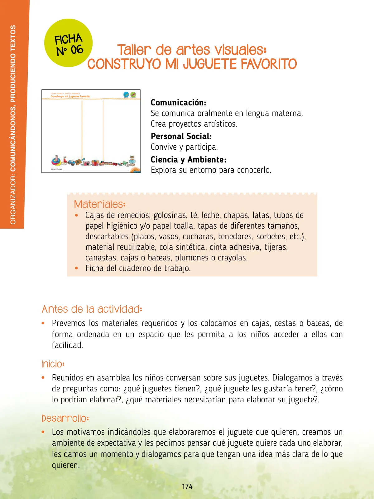 Página 176 de Agenda pedagógica 2017-2018 para docentes de II Ciclo de Instituciones de nivel de Educación Inicial · 2017