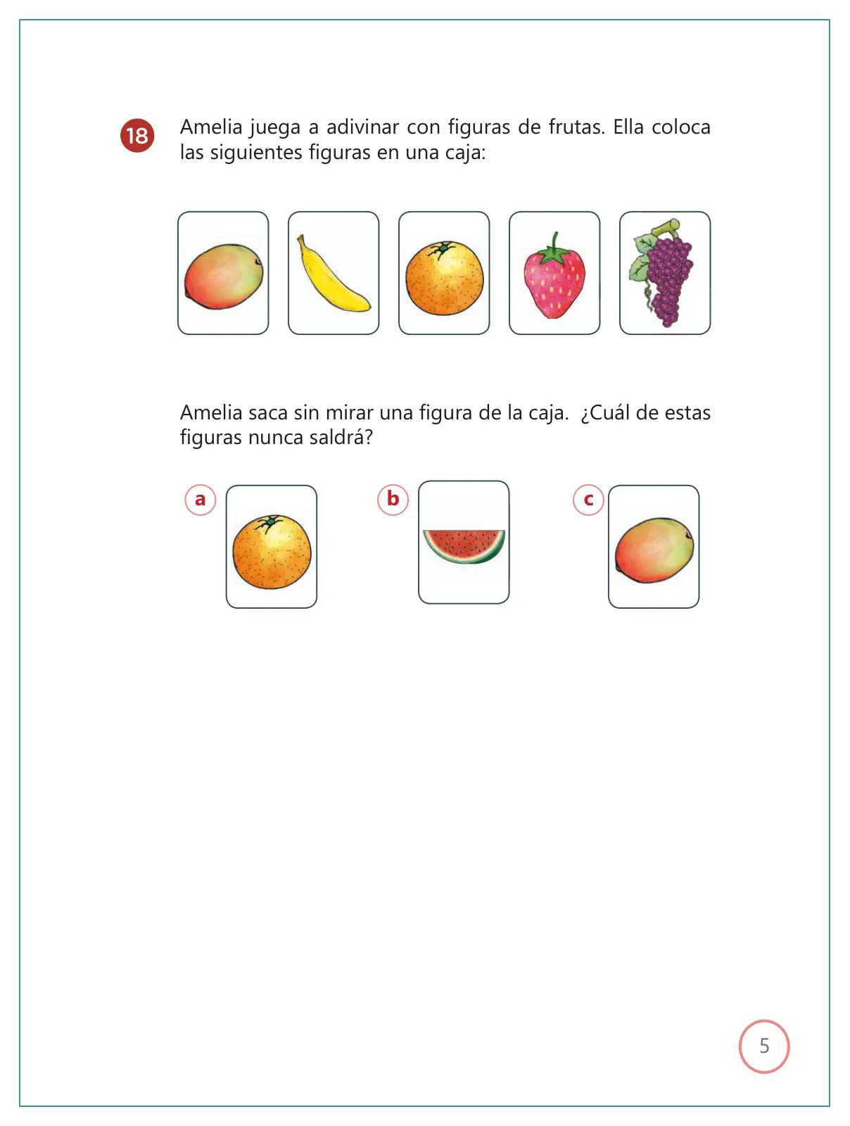 Miniatura página 5 de Kit de evaluación Entrada 2 Demostrando lo que aprendimos : Matemática, primer trimestre, ﻿Segundo grado - Primaria · 2019