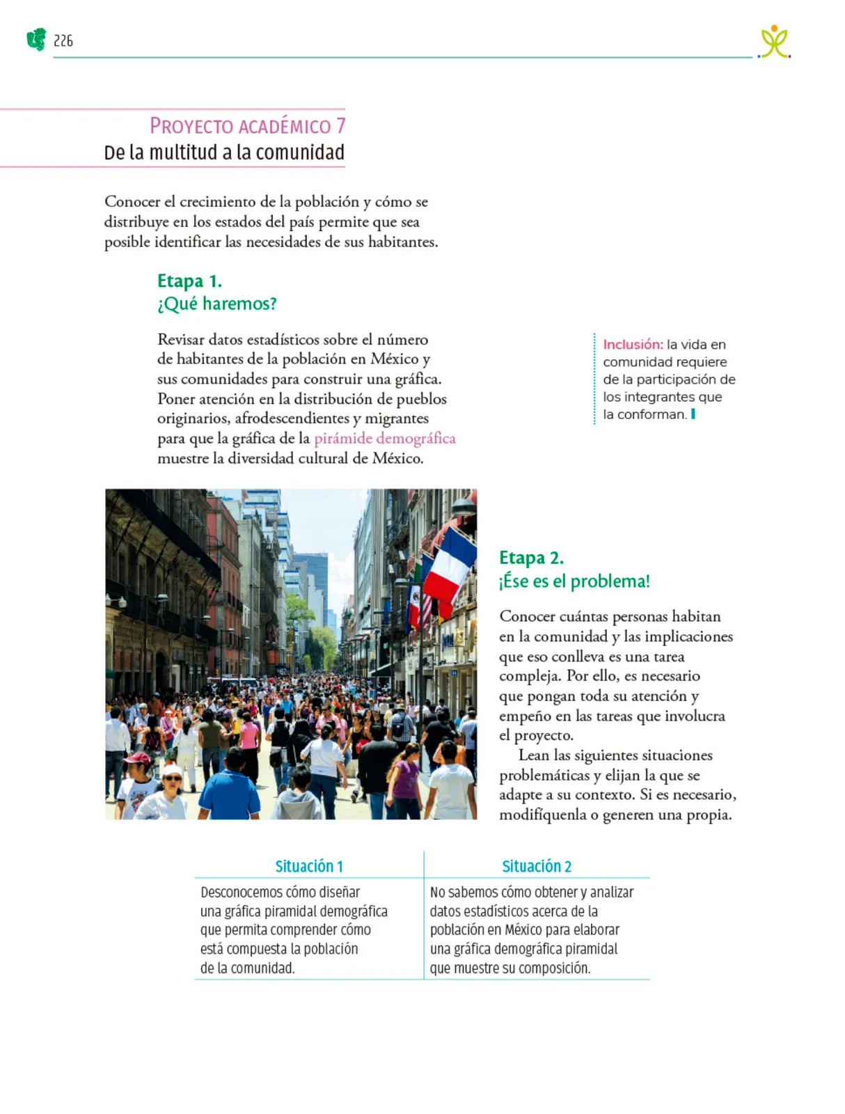 Página 227 de Colección Ximhai. Nuestro libro de Proyectos. Tomo I. Libro de Educación Telesecundaria Grado 1° Ciclo Escolar 2025 - 2026