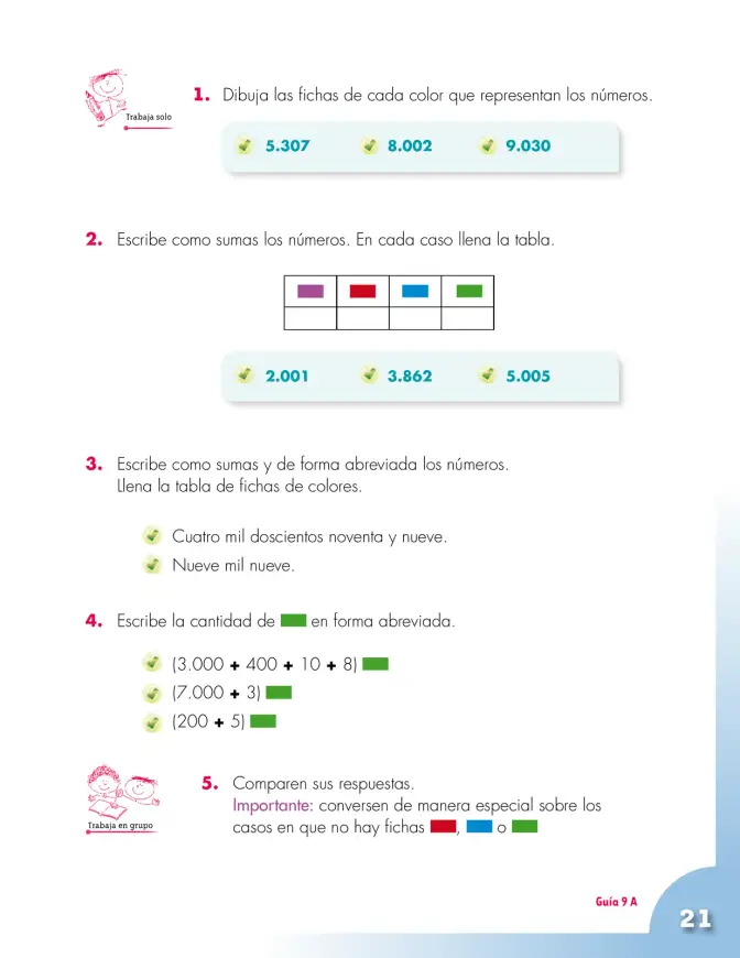 Página 21 de Matematica 2° · Cartilla 02