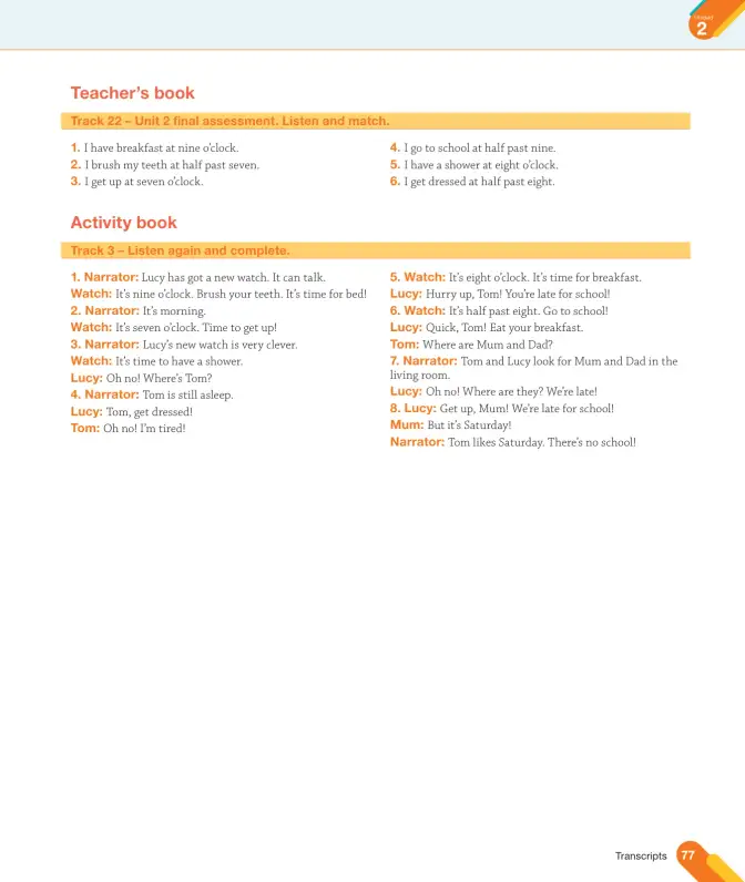 Página 79 de Inglés – Tercero Básico | Texto del Estudiante MINEDUC – Descargar PDF · 2024