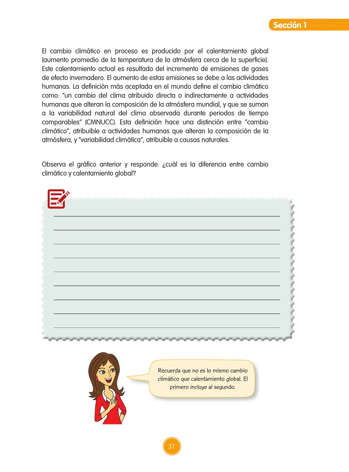 Página 32 de Guía de educación ambiental para el desarrollo sostenible : cambio climático · 2016
