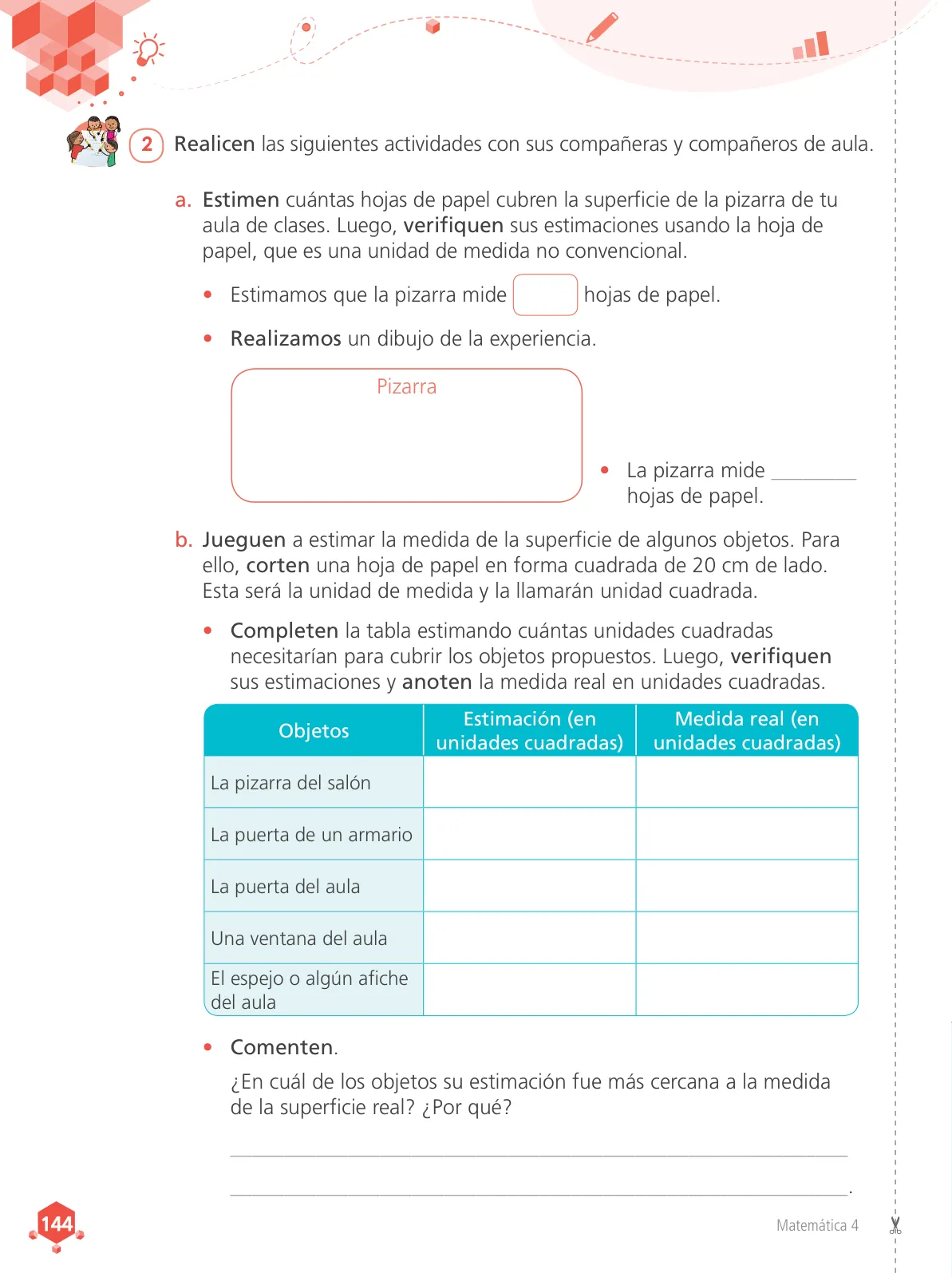 Página 146 de Matemática 4 : cuaderno de trabajo para cuarto grado de Educación Primaria 2019 · 2019