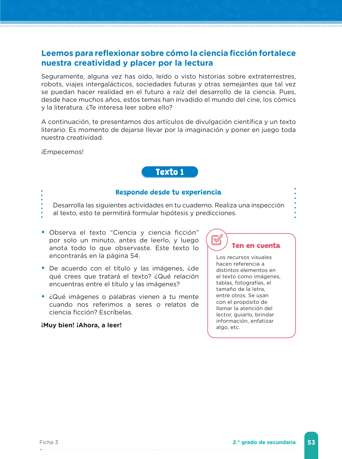 Miniatura página 55 de Fichas de aprendizaje de Comunicación 2 · 2024