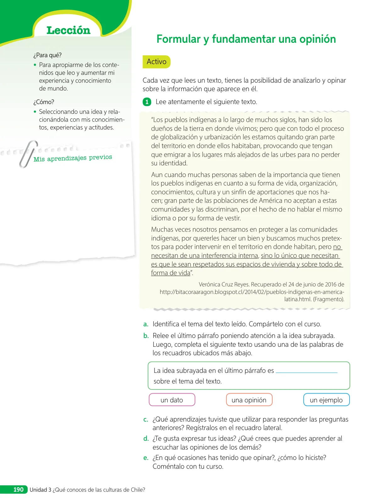 Miniatura página 97 de Lenguaje y Comunicación – Quinto Básico | Texto del Estudiante MINEDUC – Descargar PDF · 2024
