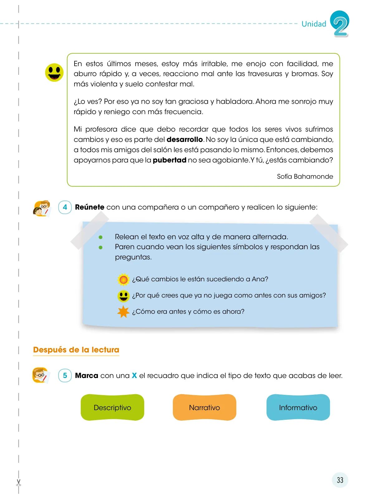 Miniatura página 34 de Comunicación 5 : cuaderno de trabajo para quinto grado de Educación Primaria 2019 · 2019