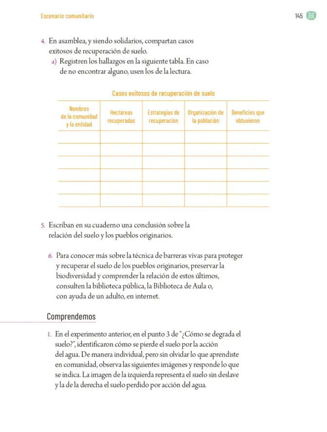 Página 148 de Proyectos Comunitarios. Libro de Educación Primaria Grado 6° Ciclo Escolar 2025 - 2026