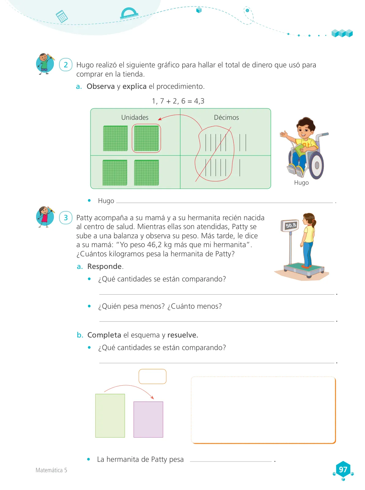 Miniatura página 98 de Matemática 5 : cuaderno de trabajo para quinto grado de Educación Primaria 2018 · 2018