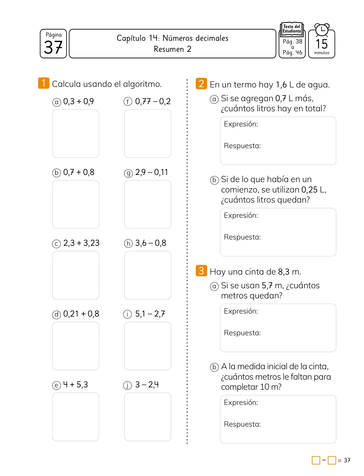 Página 39 de Sumo Primero – Cuarto Básico | Texto del Estudiante MINEDUC – Descargar PDF · 2024