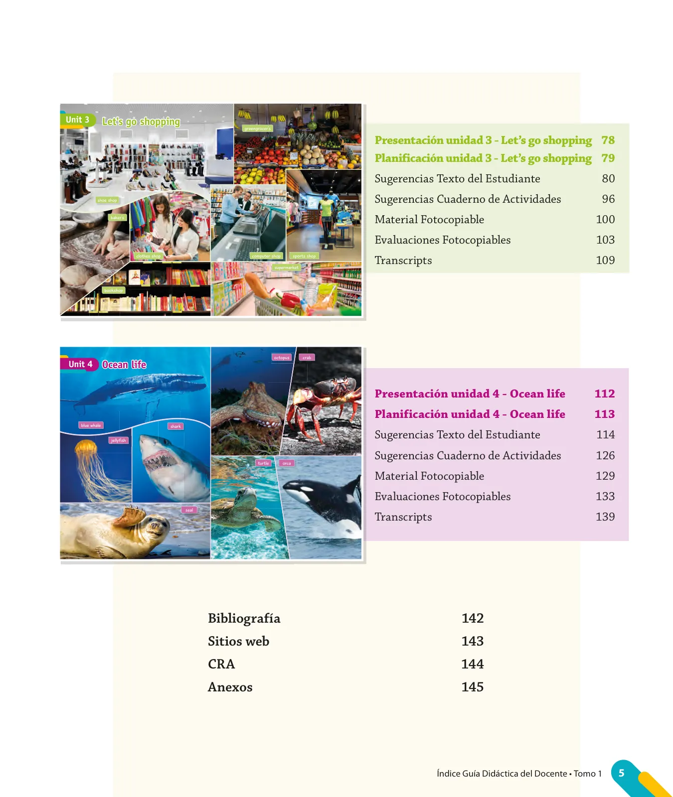 Miniatura página 7 de Inglés – Quinto Básico | Texto del Estudiante MINEDUC – Descargar PDF · 2024