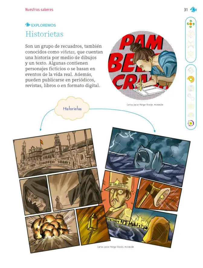 Página 32 de Nuestros saberes: Libro para alumnos, maestros y familia. Libro de Educación Primaria Grado 1° Ciclo Escolar 2025 - 2026