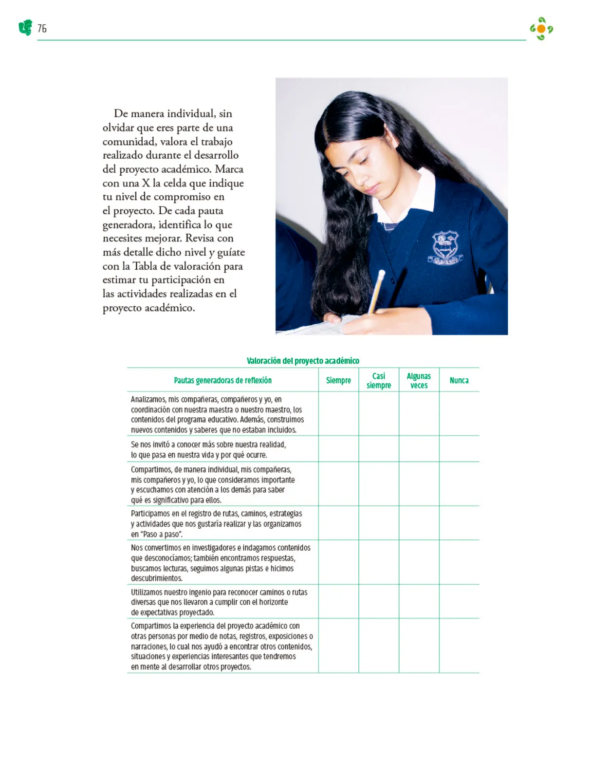 Miniatura página 77 de Colección Ximhai. Nuestro libro de Proyectos. Tomo I.   Libro de Educación Telesecundaria Grado 1°  Ciclo Escolar 2025 - 2026