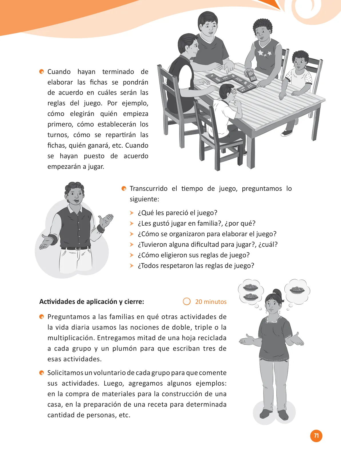 Miniatura página 73 de Guía para el trabajo docente con las familias del ciclo IV de Primaria · 2016