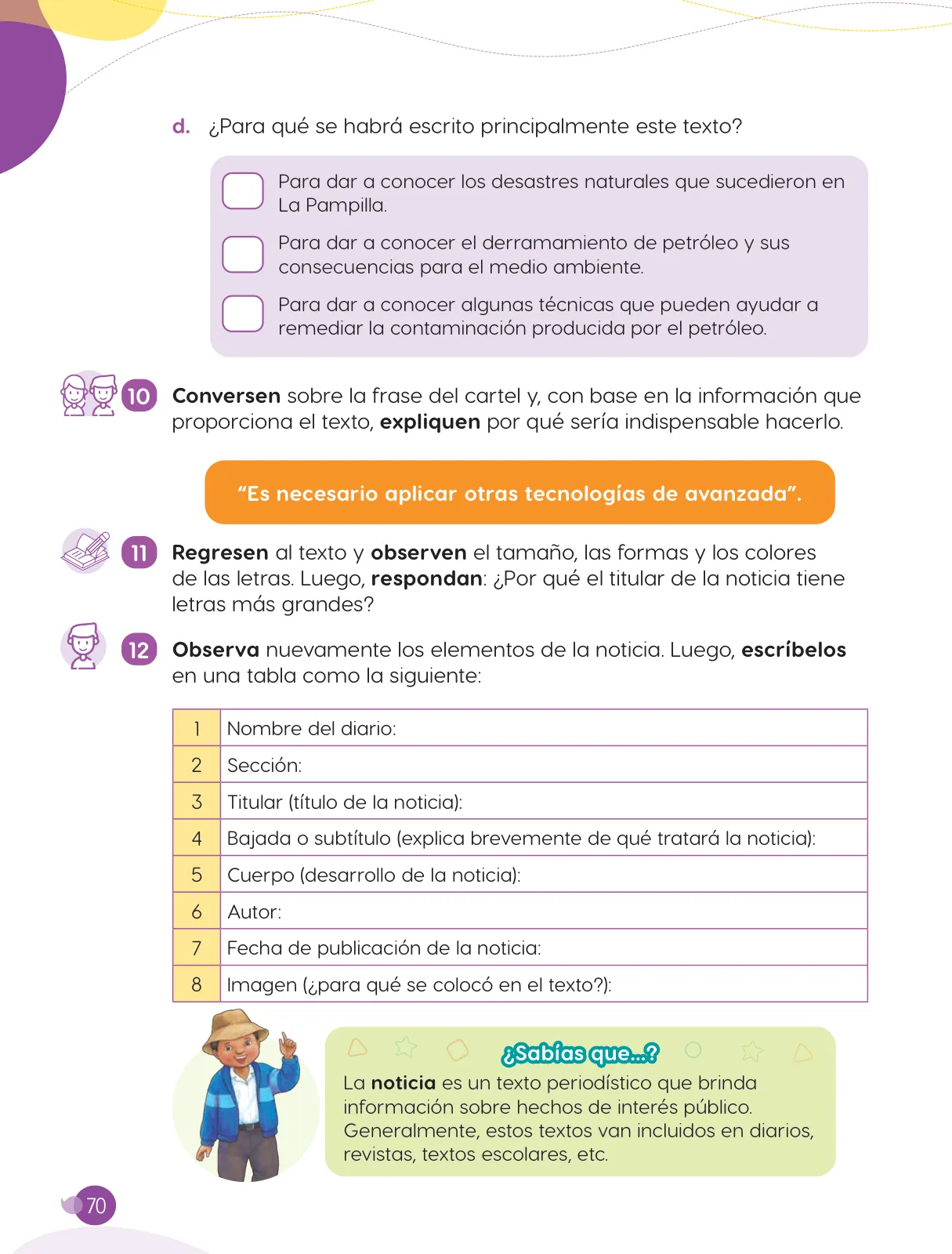 Miniatura página 72 de Cuadernillo de Comunicación 4, cuarto grado de Primaria · 2023