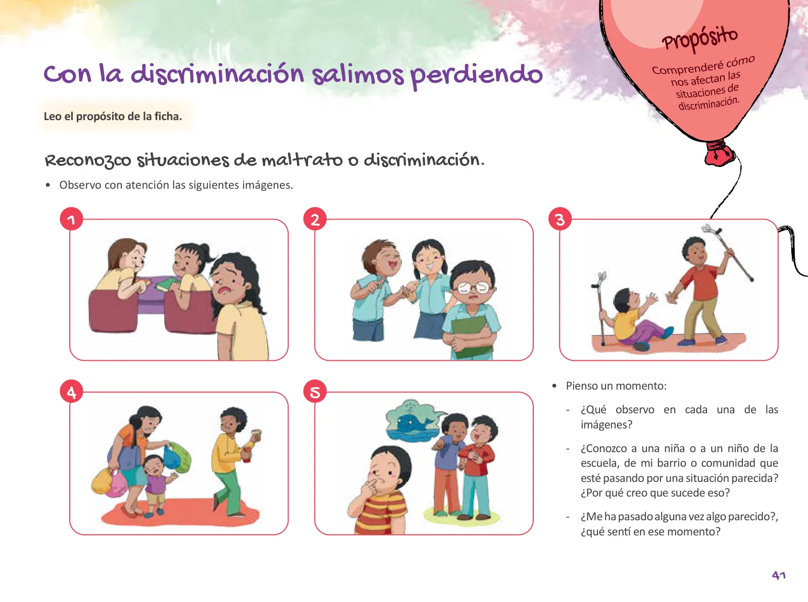 Miniatura página 43 de Cuadernillo de Tutoría 4 : cuarto grado de Educación Primaria · 2021