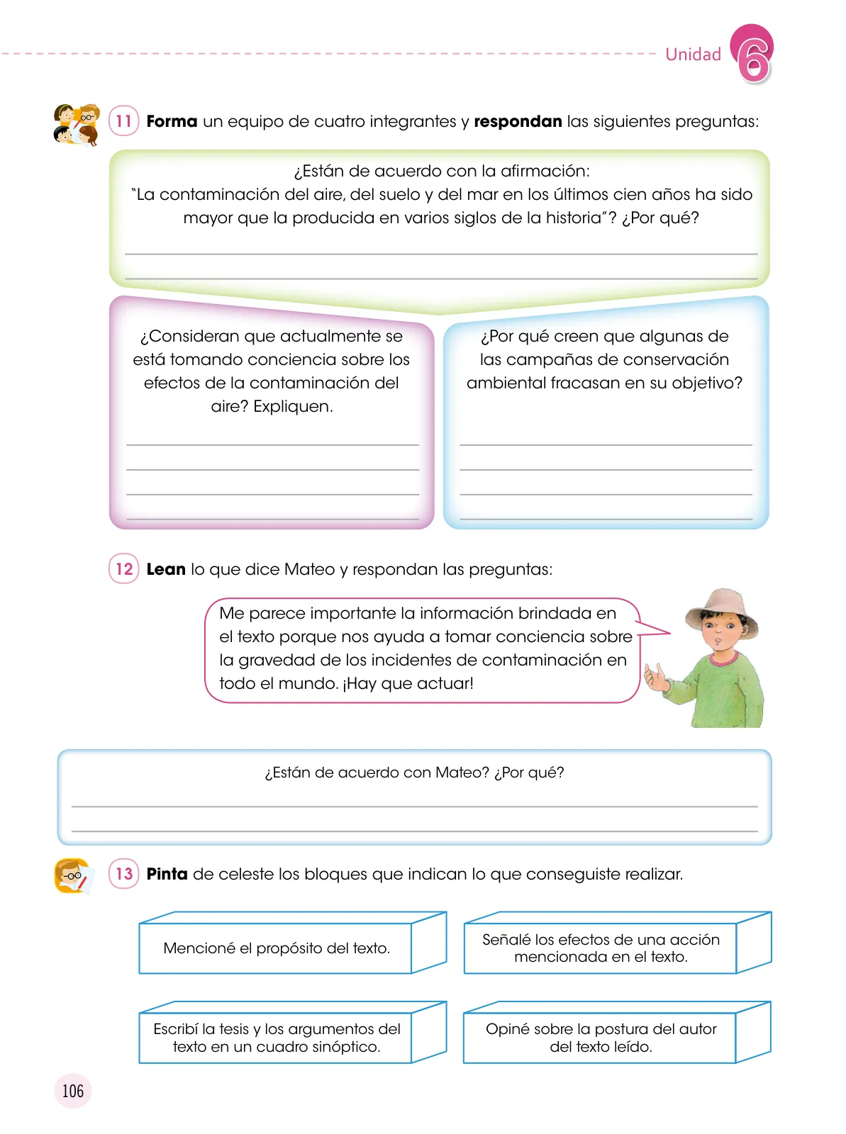 Miniatura página 107 de Comunicación 6 : cuaderno de trabajo para sexto grado de Educación Primaria 2019 · 2019