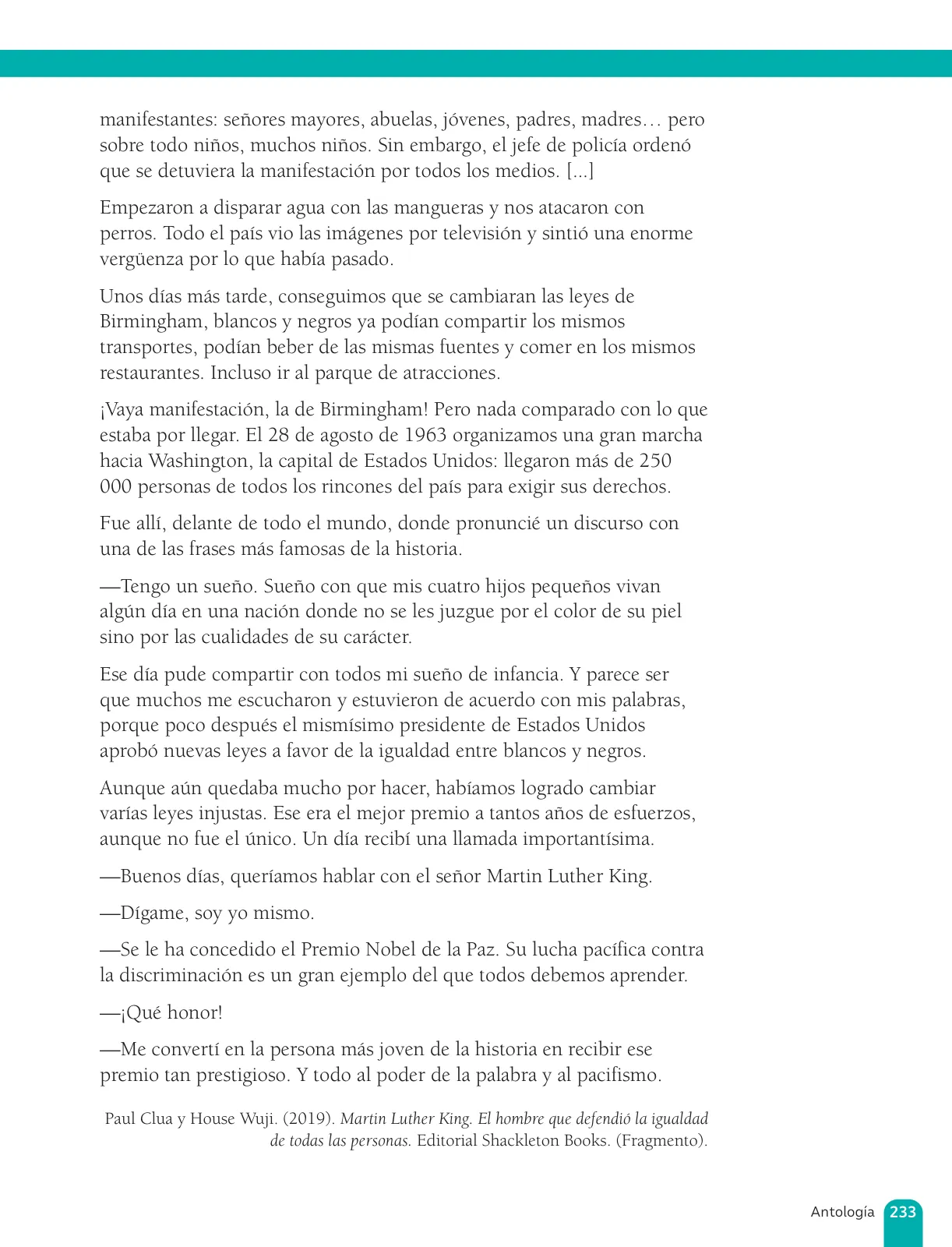 Miniatura página 235 de Lenguaje y Comunicación – Sexto Básico | Texto del Estudiante MINEDUC – Descargar PDF · 2024