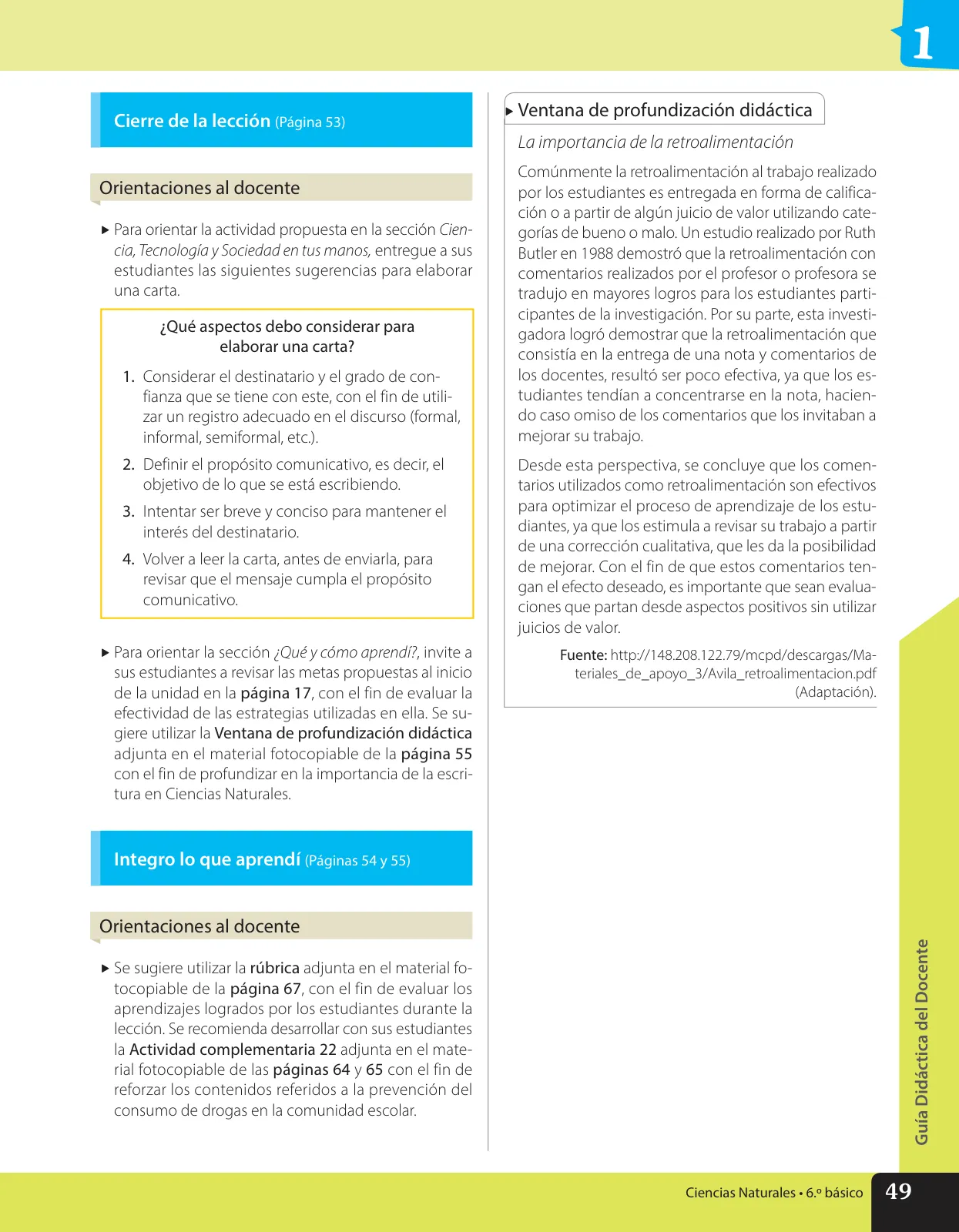 Página 62 de Libro de Ciencias Naturales – Quinto Básico | Texto del Estudiante MINEDUC – Descargar PDF · 2024