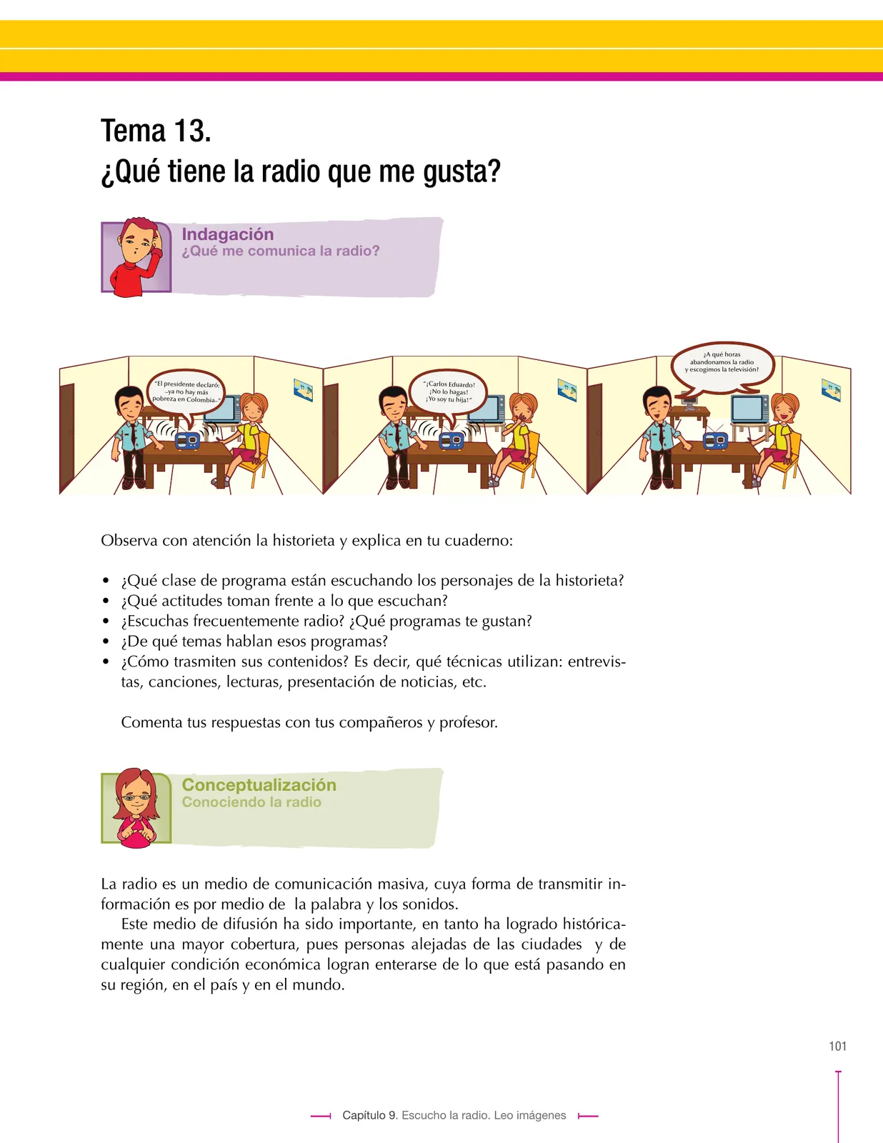 Página 101 de Lenguaje 6° · Secundaria Activa