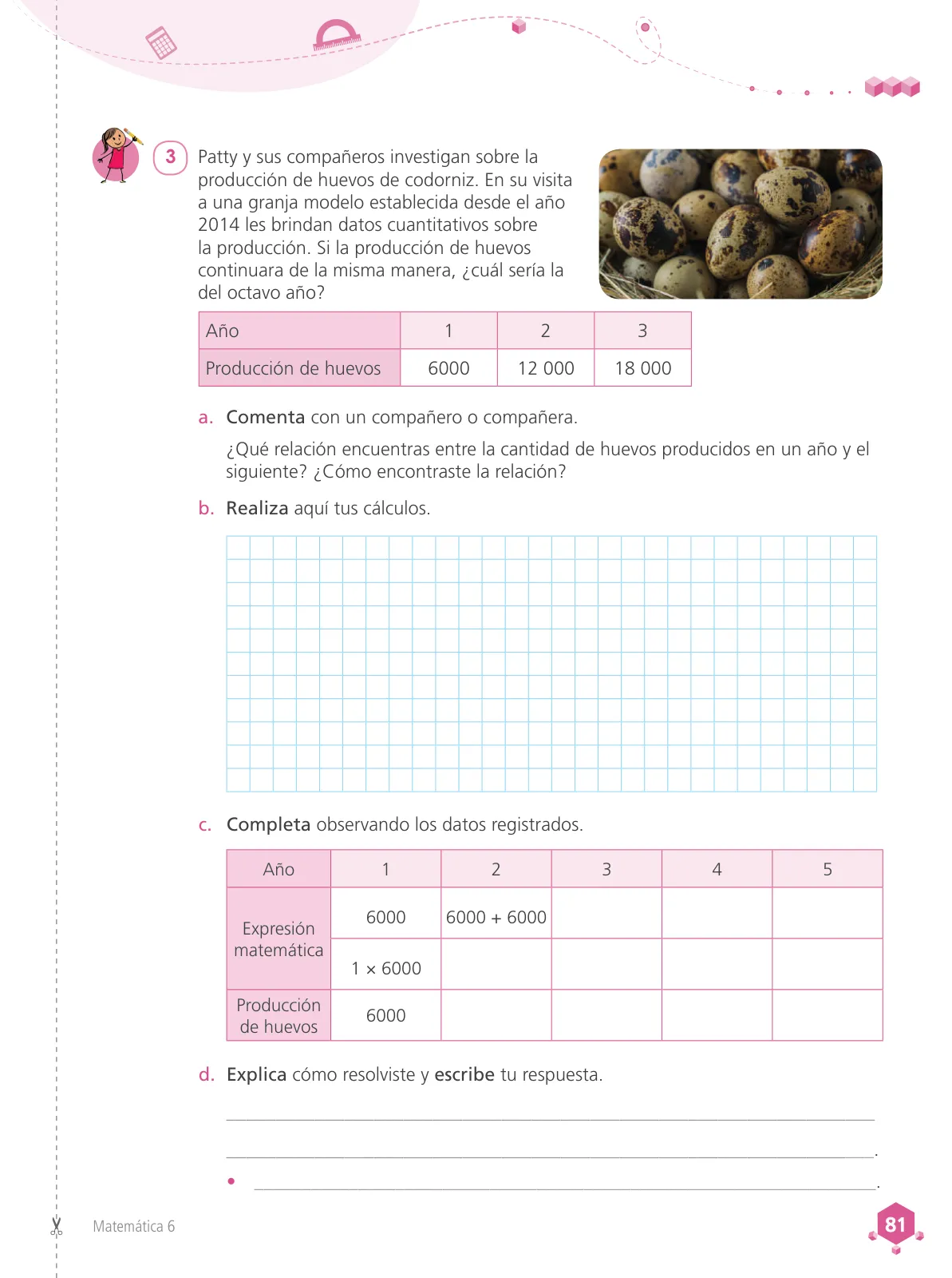 Miniatura página 83 de Matemática 6 : cuaderno de trabajo para sexto grado de Educación Primaria 2019 · 2019