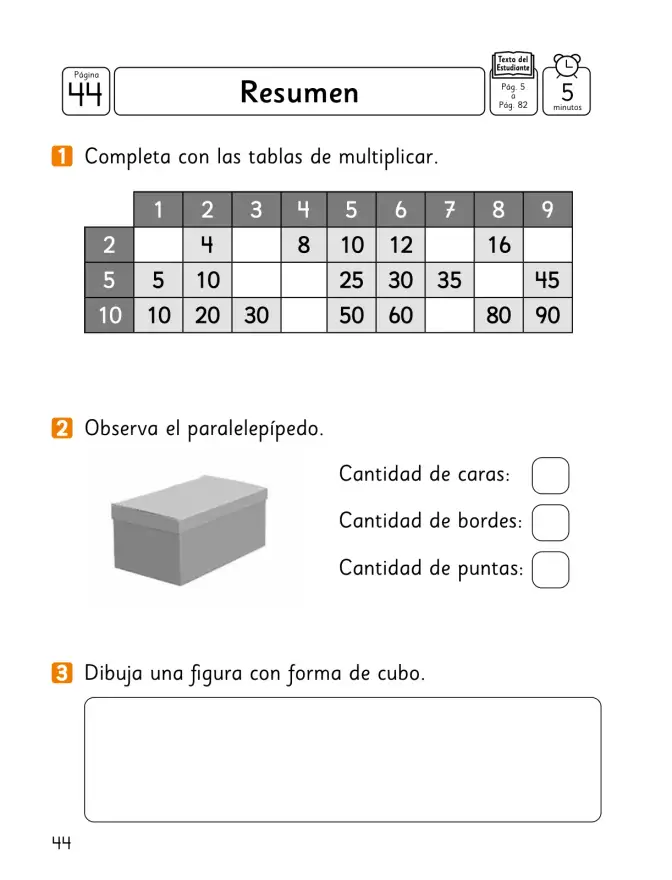 Página 45 de Sumo Primero – Segundo Básico | Texto del Estudiante MINEDUC – Descargar PDF · 2024