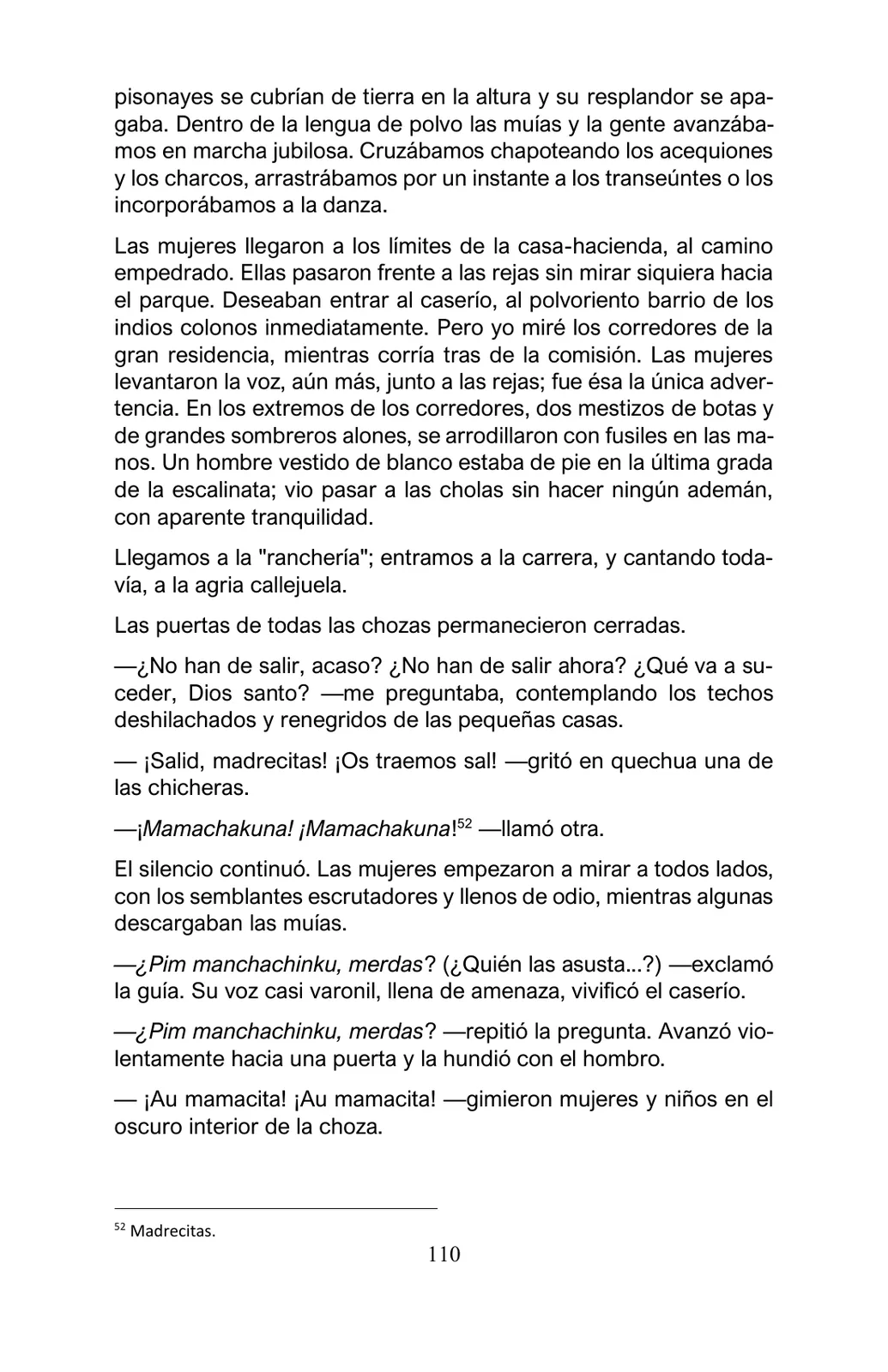 Miniatura página 110 de Arguedas, entre el fuego y el amor : textos seleccionados para estudiantes de Educación Básica · 2021