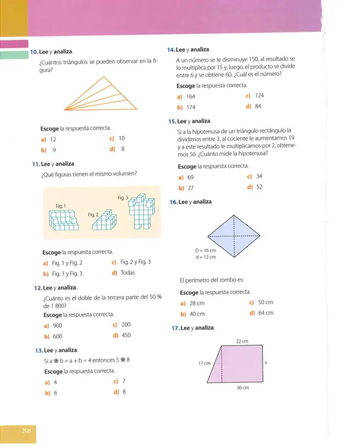Página 208 de Matematica 8° · Egb 8 Matematica 2025 · 2025