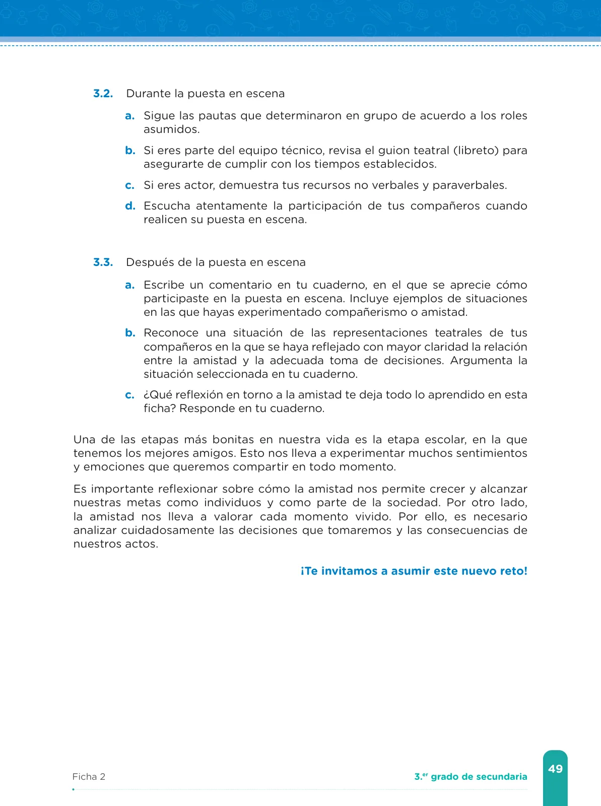 Miniatura página 51 de Fichas de aprendizaje de Comunicación 3 · 2024