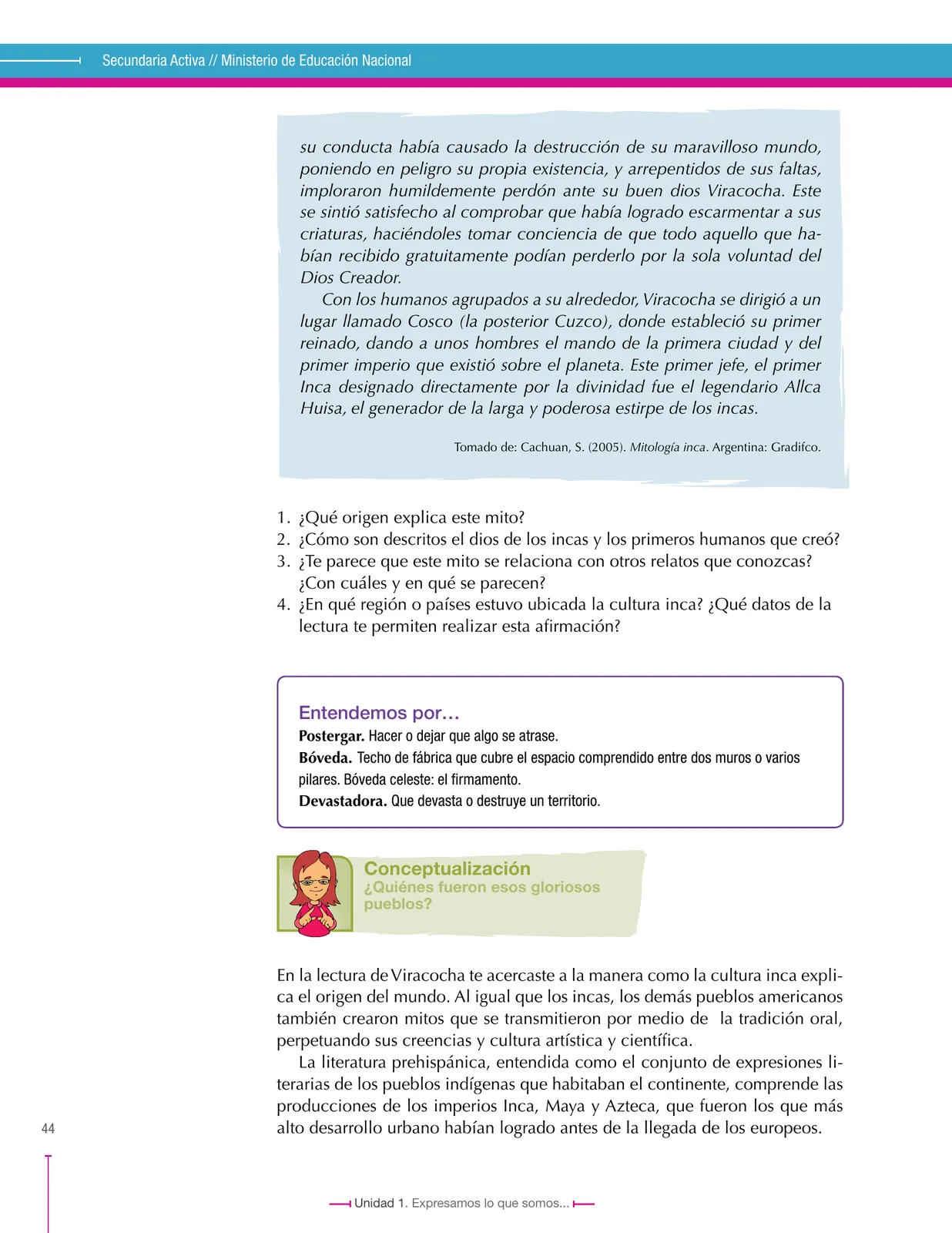 Miniatura página 44 de Lenguaje 9° · Secundaria Activa