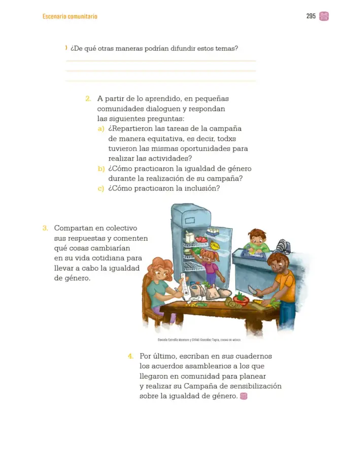 Página 298 de Proyectos Comunitarios. Libro de Educación Primaria Grado 3° Ciclo Escolar 2025 - 2026