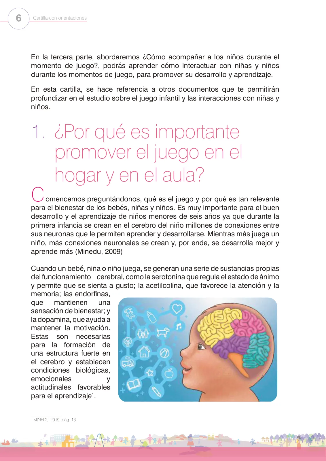 Página 8 de Juego e interacción en el hogar y en el aula. Cartilla con orientaciones para el Ciclo I de Educación Inicial · 2024