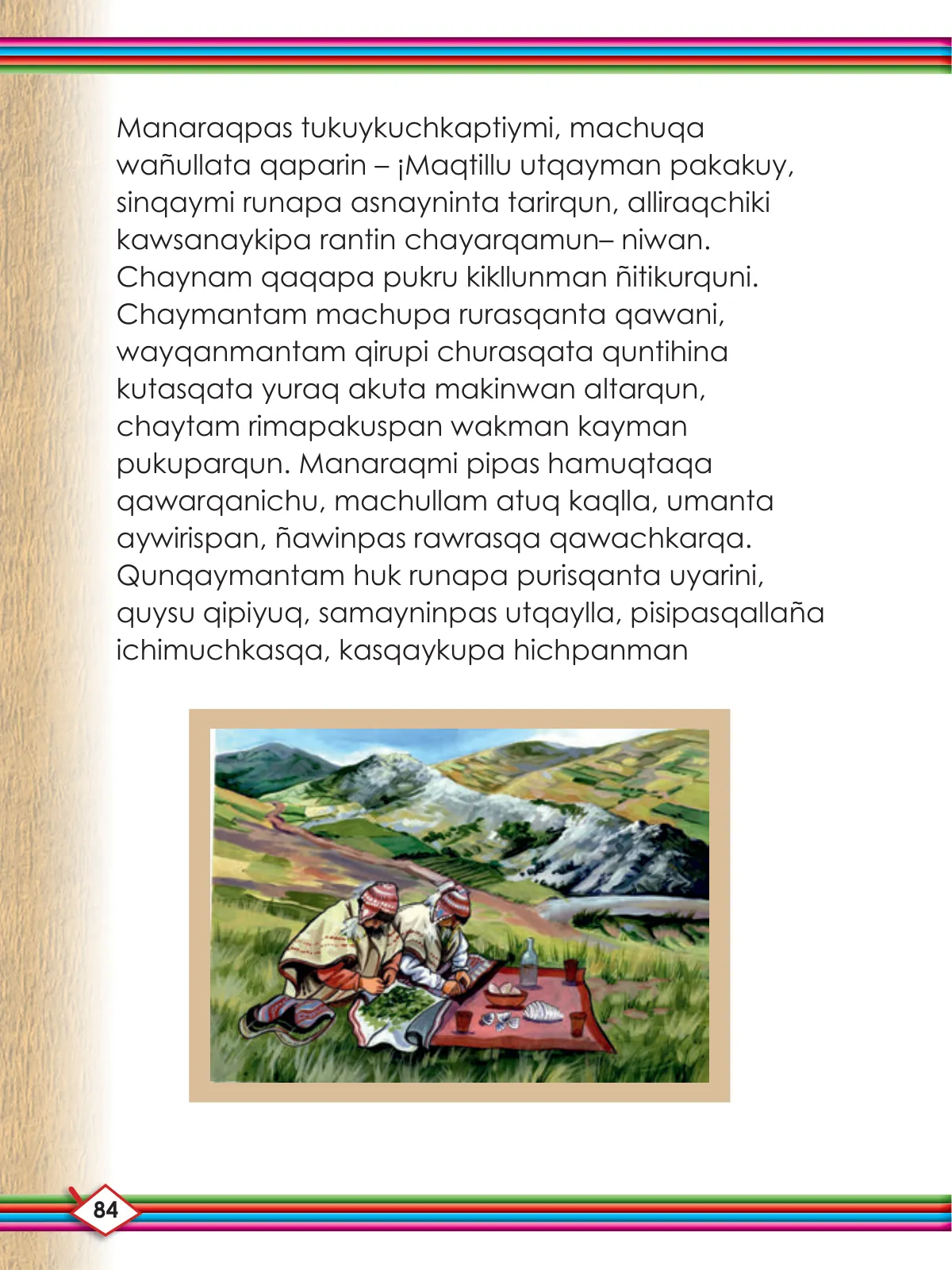 Página 86 de Willakuykuna maytu - Chanka Literatura 2 - 2° Secundaria - Quechua chanka · 2023