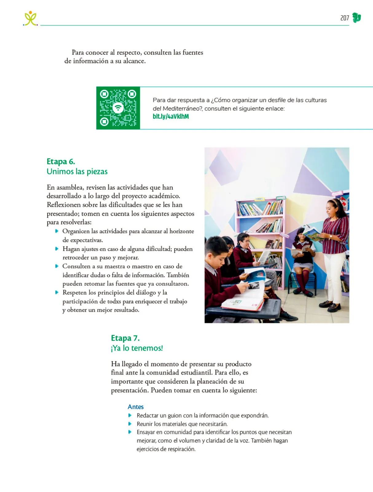 Miniatura página 208 de Colección Nanahuatzin. Nuestro libro de Proyectos. Tomo I.   Libro de Educación Telesecundaria Grado 3°  Ciclo Escolar 2025 - 2026