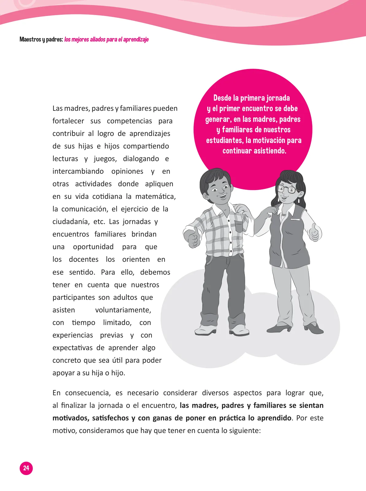 Miniatura página 26 de Guía para el trabajo docente con las familias del ciclo III de Primaria · 2016